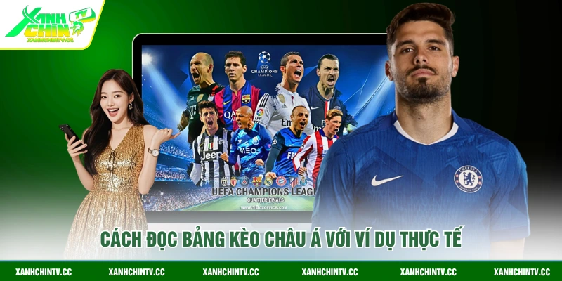 Cách đọc bảng kèo Châu Á với ví dụ thực tế