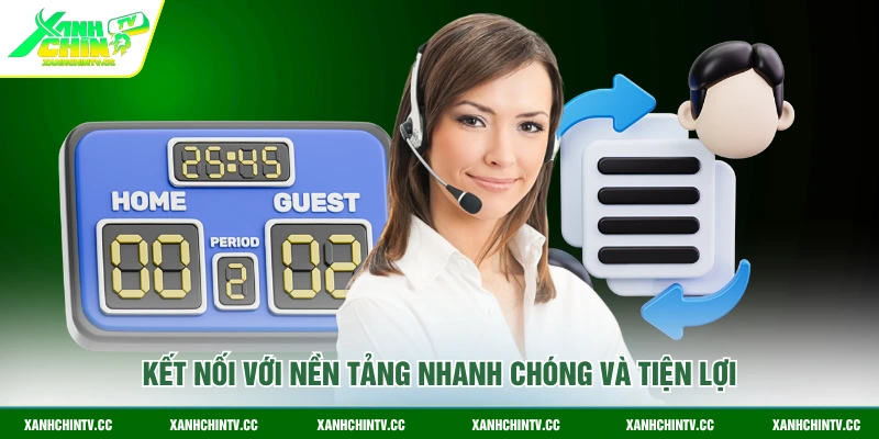 Kết nối với nền tảng nhanh chóng và tiện lợi